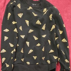 Black Pizza Slice Sweatshirt